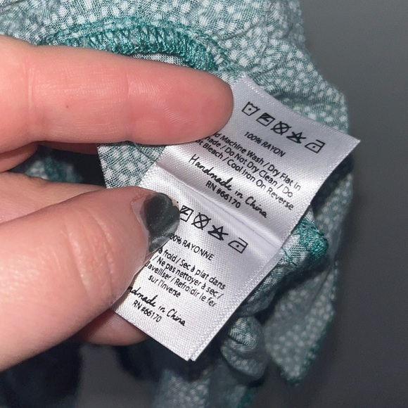 Auguste The Label Diamond Rumba Sleeved Mini Dress Green US4 - Picture 9 of 15